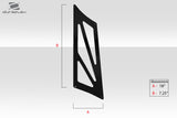 Universal 66" Duraflex VRX V1 Short Wing Complete Kit - 9 Piece