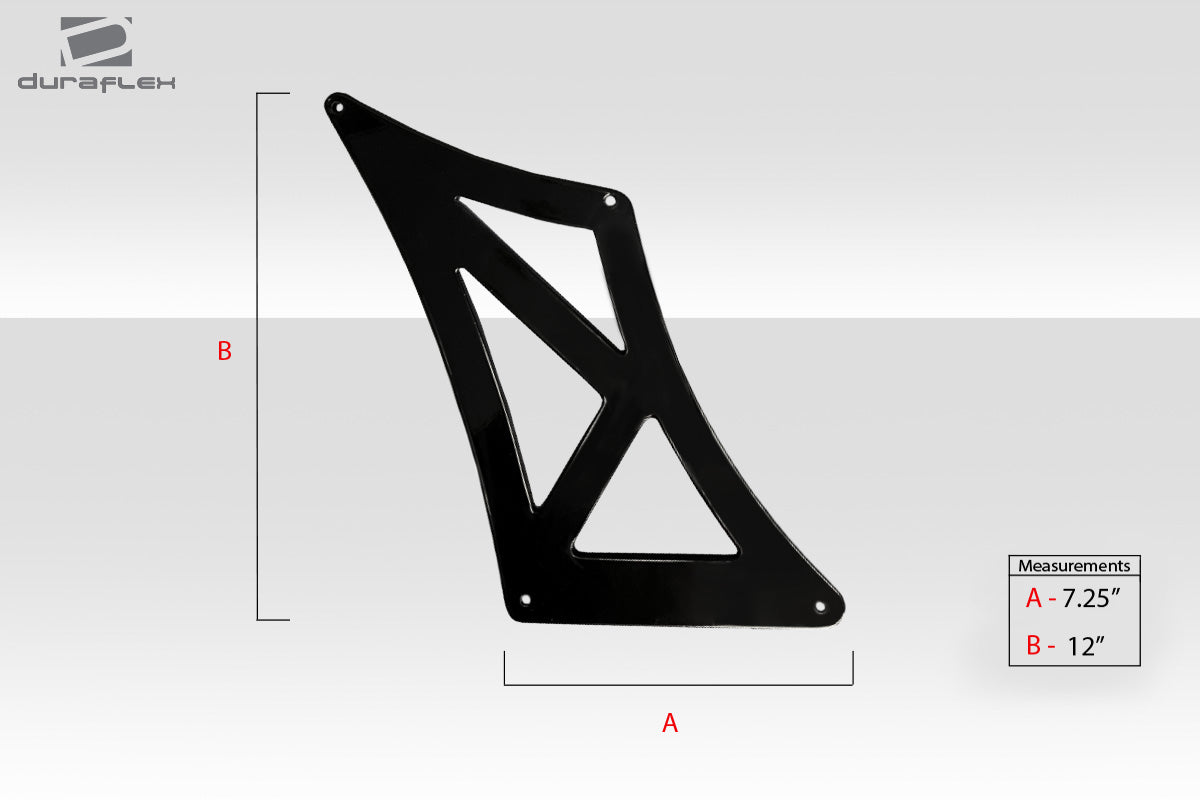 Universal 70" Duraflex VRX V1 Short Wing Complete Kit - 9 Piece