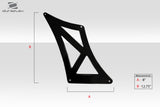 Universal 74" Duraflex VRX V1 Short Wing Complete Kit - 9 Piece