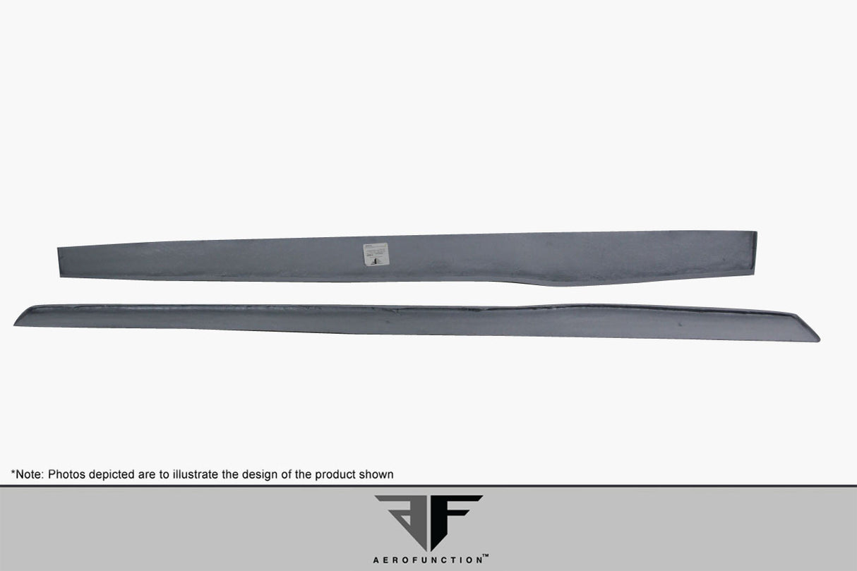 2014-2020 BMW 4 Series F32 AF-1 Wide Body Side Spliters ( GFK ) - 2 Piece ( Must be used with Couture M Sport Look Side Skirts ) (S)