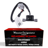 Hyundai Azera (2012) OEM Replacement Backup Camera OE Part # 95760-3V010, 95760-3V011