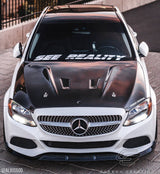 2015-2021 Mercedes C Class W205 Carbon Creations DriTech Black Series Look Hood - 1 Piece