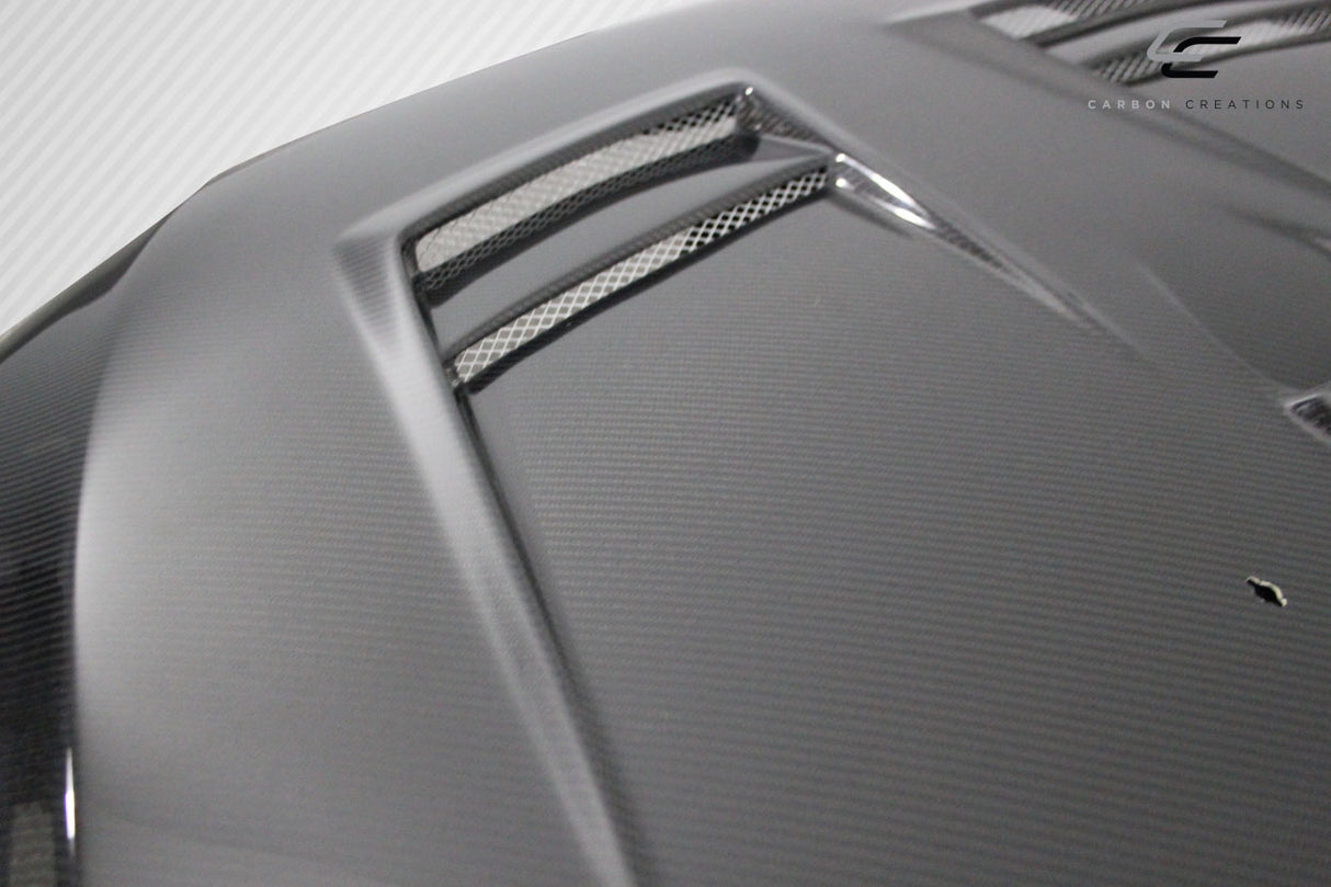 2008-2017 Mitsubishi Lancer / Lancer Evolution 10 Carbon Creations D Spec Hood - 1 Piece