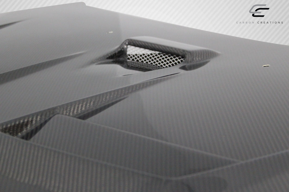 2008-2017 Mitsubishi Lancer / Lancer Evolution 10 Carbon Creations D Spec Hood - 1 Piece