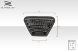 Universal Duraflex Trackstar 3 Hood Vents - 3 Piece