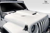 2019-2023 Jeep Wrangler JL Gladiator JT Duraflex Hellcat Look Hood - 1 Piece