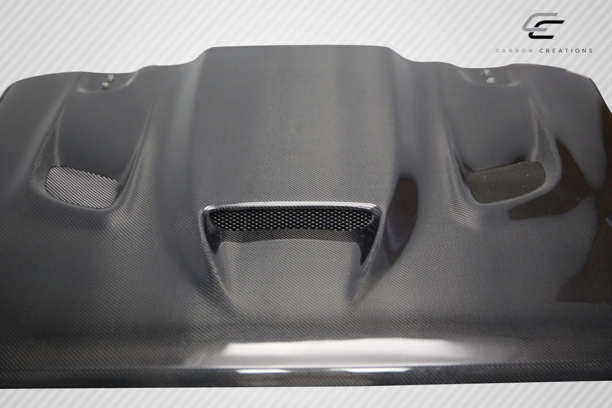 2019-2023 Jeep Wrangler JL Gladiator JT Carbon Creations Hellcat Look Hood - 1 piece