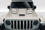 2019-2023 Jeep Wrangler JL Gladiator JT Duraflex Viper Look Hood - 1 Piece