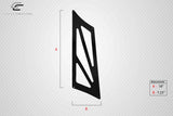 Universal 80" Carbon Creations DriTech VRX V1 Tall Wing Complete Kit - 9 Piece