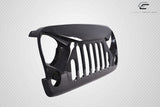 2007-2018 Jeep Wrangler Carbon Creations Predator Grille - 1 Piece