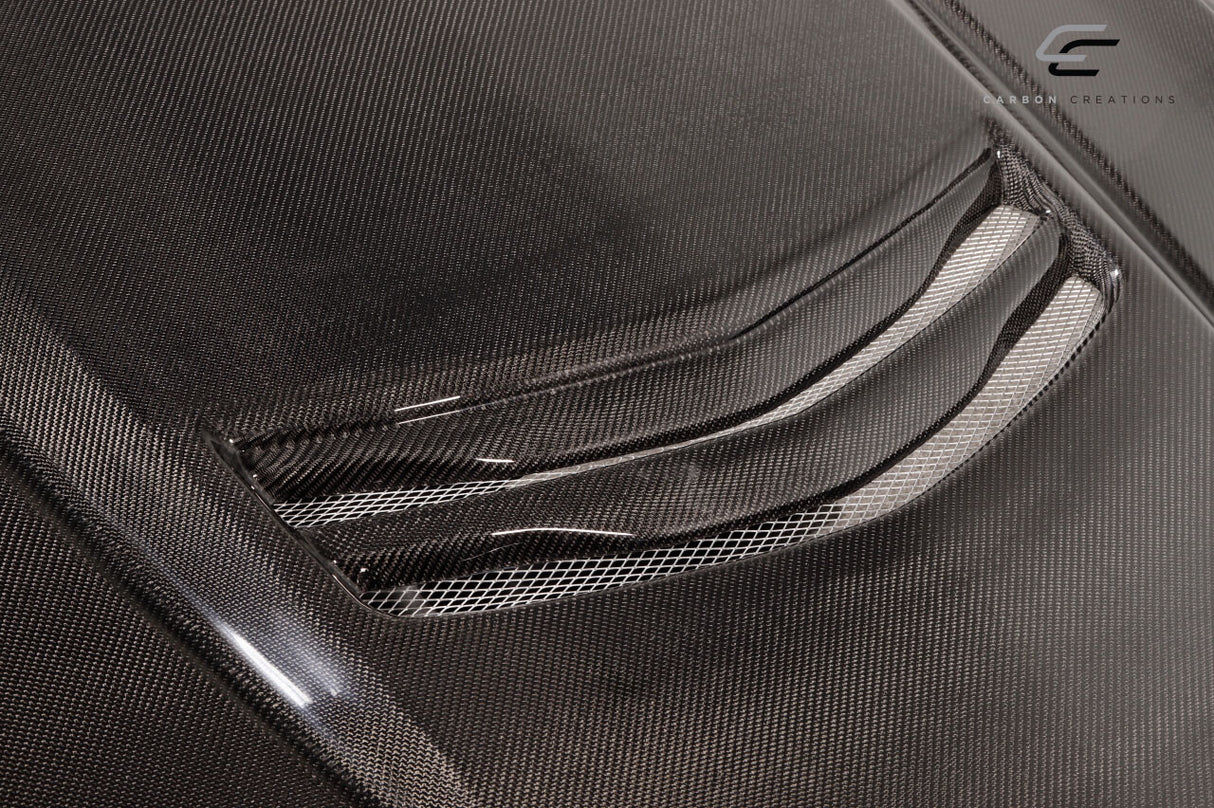 2012-2019 Cadillac ATS Carbon Creations V Look Hood - 1 Piece