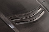2012-2019 Cadillac ATS Carbon Creations V Look Hood - 1 Piece