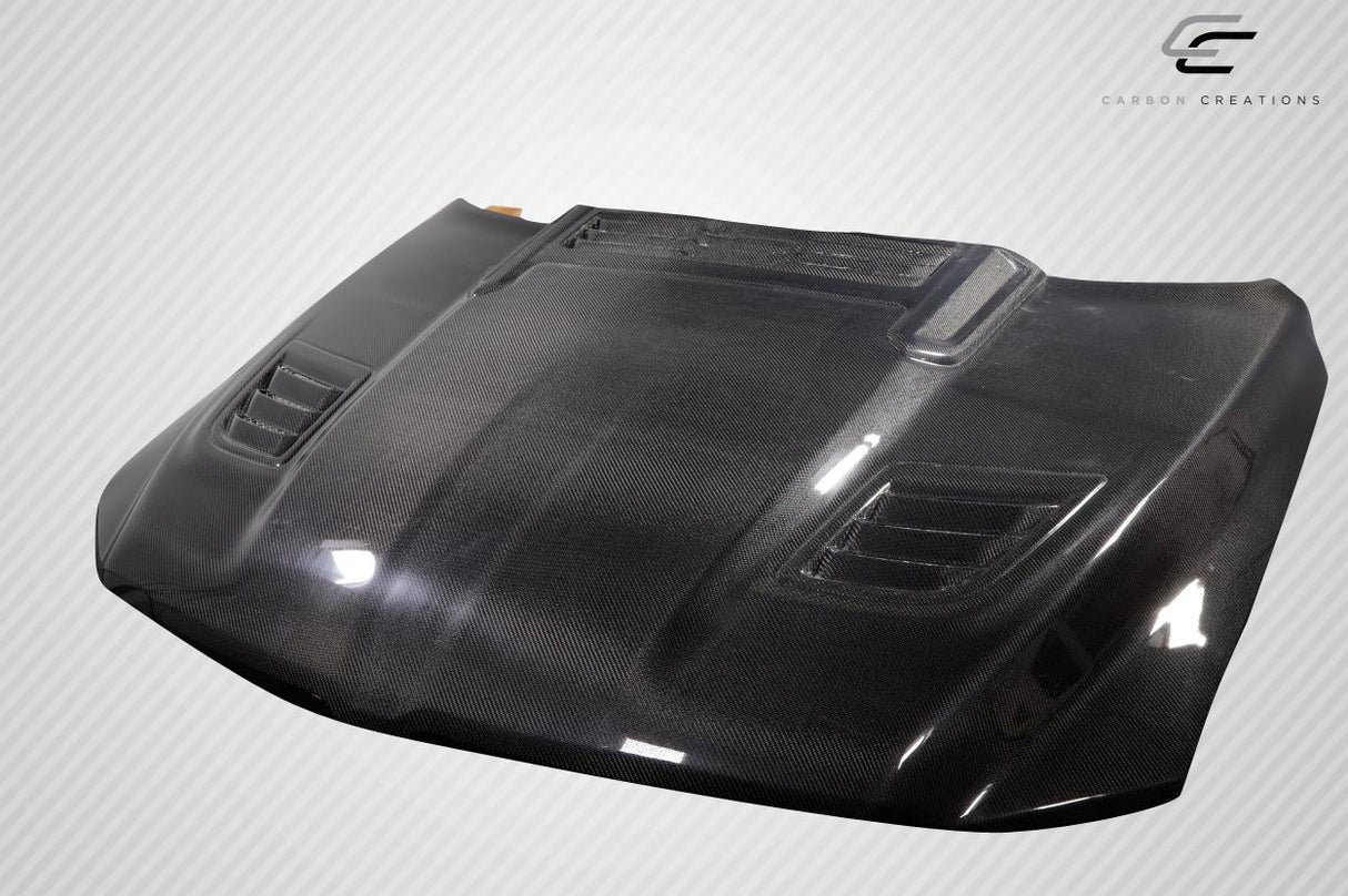 2019-2023 Dodge Ram Carbon Creations Rebel Mopar Look Hood - 1 Piece