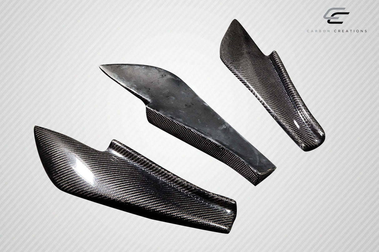 2013-2020 Scion FR-S Toyota 86 Subaru BRZ Carbon Creations GT500 V3 Rear Bumper Canards - 6 Piece