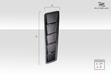 Universal Duraflex Race Hood Louver Vents - 2 Piece