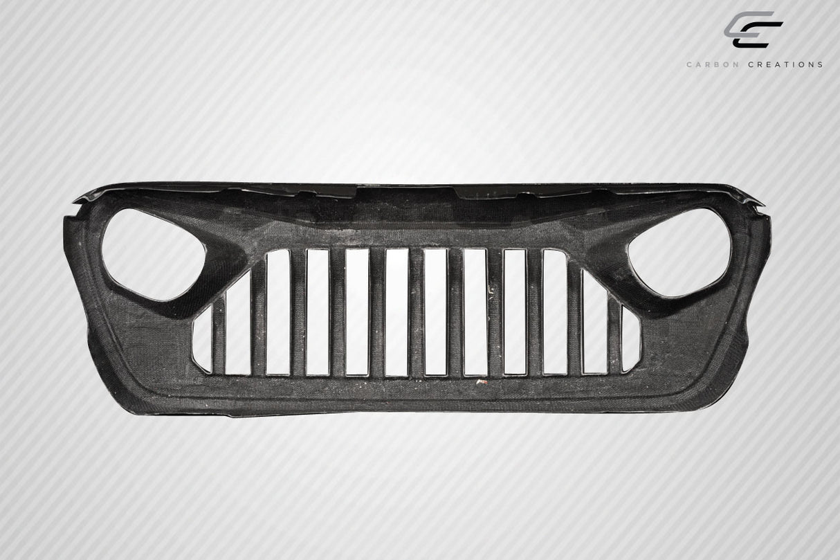 2019-2023 Jeep Wrangler JL Gladiator JT Carbon Creations Predator Grille - 1 Piece