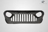 2019-2023 Jeep Wrangler JL Gladiator JT Carbon Creations Predator Grille - 1 Piece