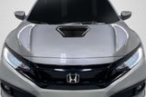 2017-2021 Honda Civic Type R Carbon Creations OEM Look Hood Scoop - 1 Piece