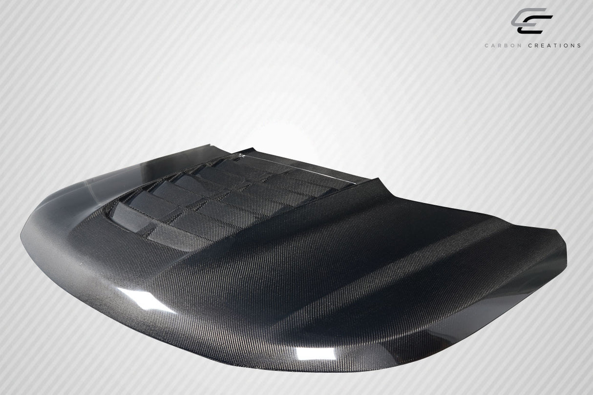 2016-2019 Ford Explorer Carbon Creations GT500 Look Hood - 1 Piece