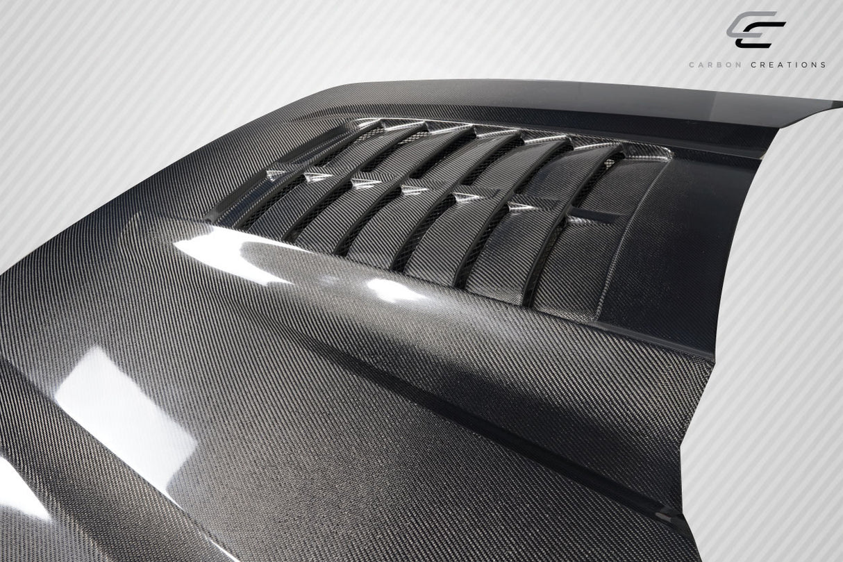 2017-2022 Ford Super Duty F250 F350 F450 Carbon Creations GT500 V2 Look Hood - 1 Piece