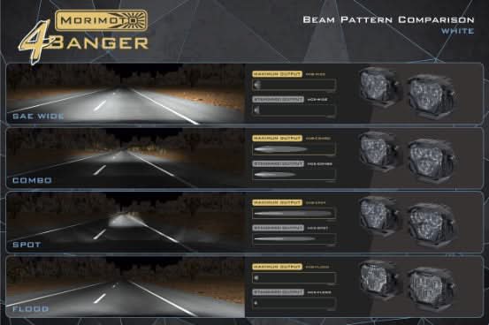 Morimoto 4Banger Ditch Light Kit: 05-15 Tacoma