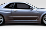 1999-2002 Nissan Skyline R34 2DR Duraflex Estra Side Skirt Rocker Panels - 2 Piece