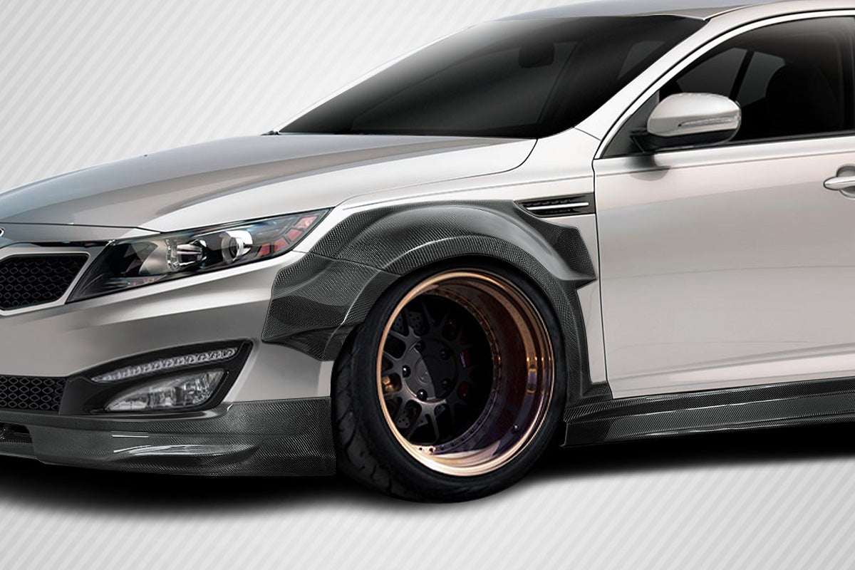 2011-2013 Kia Optima Carbon Creations CPR Body Kit - 13 Piece - Includes 116098 CPR Front Lip, 116247 CPR Side Skirts,, 116248 CPR Front Fender Flares, 116249 CPR Rear Fender Flares.  (S)