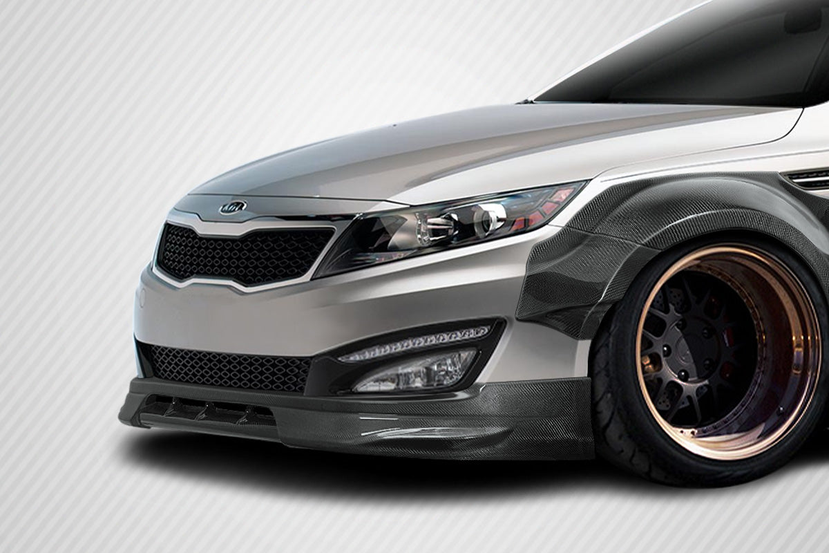 2011-2013 Kia Optima Carbon Creations CPR Body Kit - 14 Piece - Includes 116098 CPR Front Lip, 116247 CPR Side Skirts,, 116248 CPR Front Fender Flares, 116249 CPR Rear Fender Flares. 116246 CPR Rear Wing Spoiler  (S)