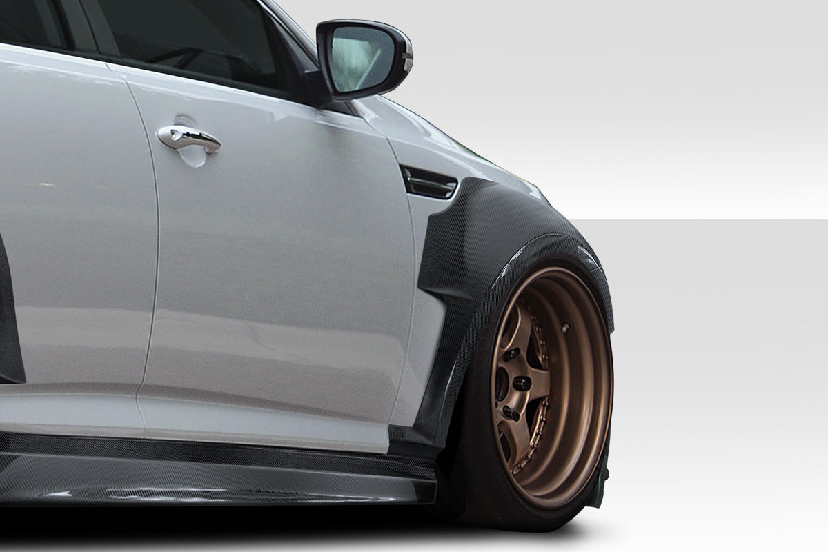 2011-2013 Kia Optima Carbon Creations CPR Body Kit - 14 Piece - Includes 116098 CPR Front Lip, 116247 CPR Side Skirts,, 116248 CPR Front Fender Flares, 116249 CPR Rear Fender Flares. 116246 CPR Rear Wing Spoiler  (S)