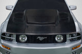 2005-2009 Ford Mustang Carbon Creations Interceptor Hood - 1 Piece
