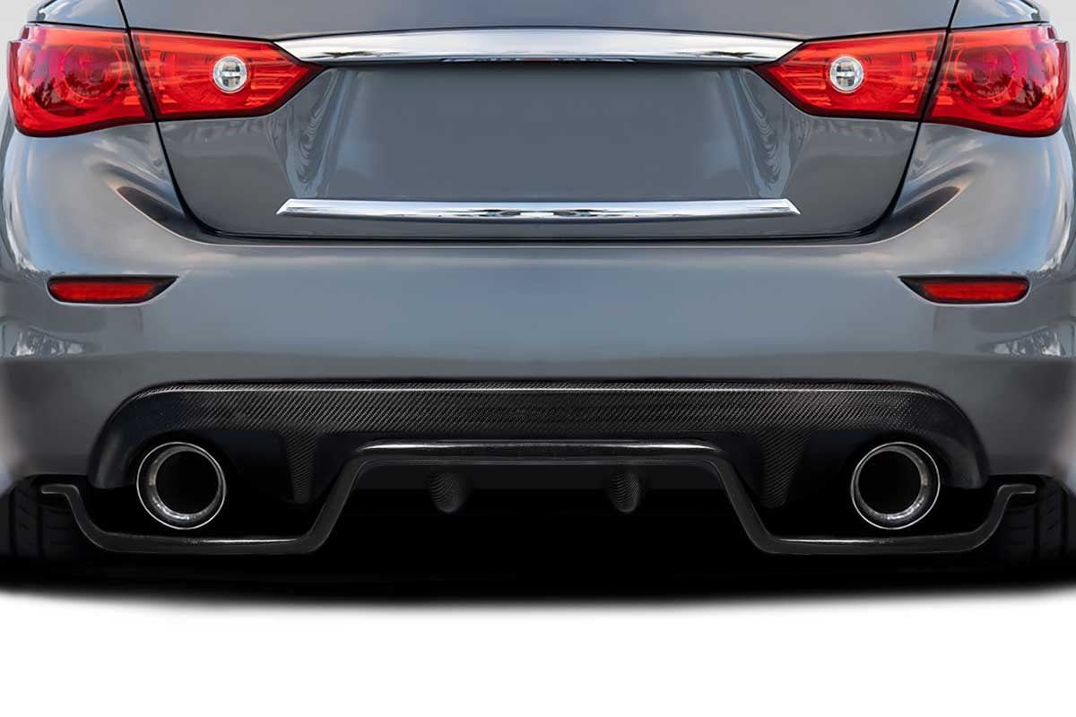 2014-2023 Infiniti Q50 Carbon Creations Mystic Rear Diffuser - 2 Pieces (s)