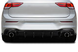 2022-2023 Volkswagen Golf GTI Carbon Creations Zamba Rear Diffuser - 1 Piece