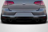 2015-2021 Volkswagen Golf / GTI Carbon Creations Verella Rear Diffuser - 1 Piece