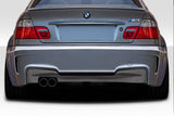 1999-2006 BMW 3 Series E46 2DR 4DR Duraflex 1M Look Rear Bumper Cover - 1 Piece