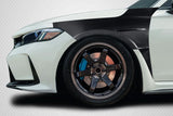 2023-2025 Honda Civic Type R Akora Style Front Fenders - Carbon Fiber