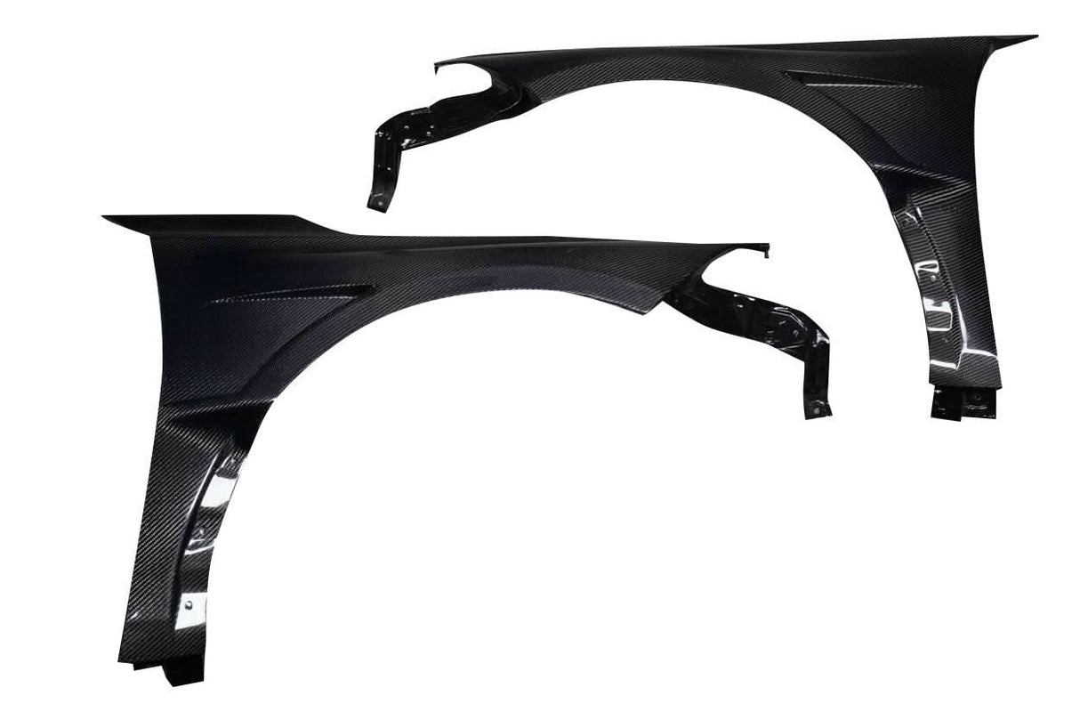 2023-2025 Honda Civic Type R Akora Style Front Fenders - Carbon Fiber