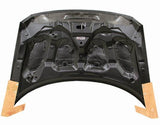 2011-2016 Honda CRZ Hatchback OEM Style Carbon Fiber Black Hood