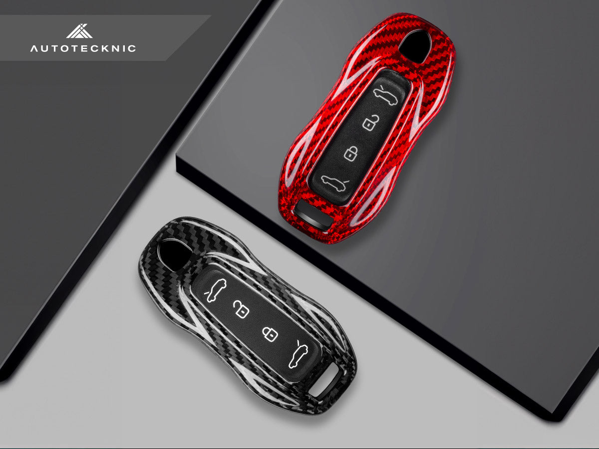 AutoTecknic Dry Carbon Key Remote Trim - Porsche Macan EV 2024-Up