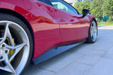 2015-2020 Ferrari 488 GTB Spier OE Style Carbon Fiber Side Skirts