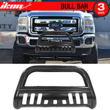 2011-2016 Ford F250 Superduty 3" Bull Bar Front Bumper Grille Guard