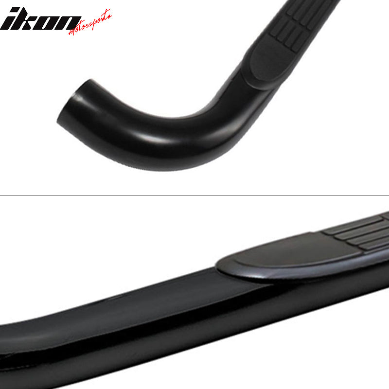2008-2016 Jeep Compass 3" Round Hole Side Step Nerf Bar Running Boards