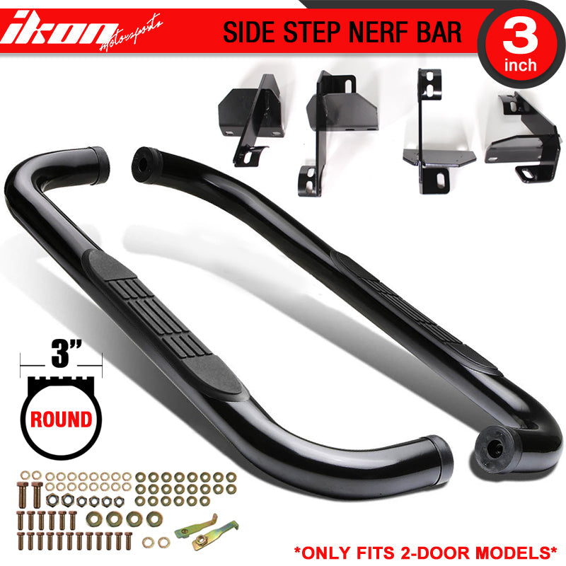 2007-2018 Jeep Wrangler 2 Door Side Running Boards