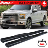 2015-2022 Ford F150 Super Crew Cab 4'' Side Running Boards Stainless