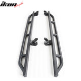 2007-2018 Jeep Wrangler JK Textured  Iron Steel Black Side Step Bars