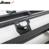 2007-2018 Jeep Wrangler JK Textured  Iron Steel Black Side Step Bars