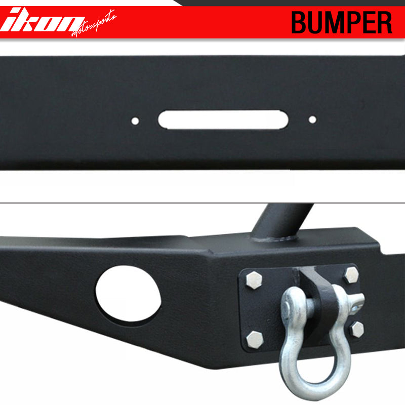 2007-2017 Jeep Wrangler JK Front Bumper Guard Winch Plate Steel