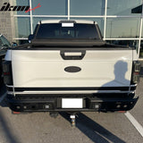 2015-2022 Ford F150 Textured Black Rear Bumper Guard LED Lights Lamp