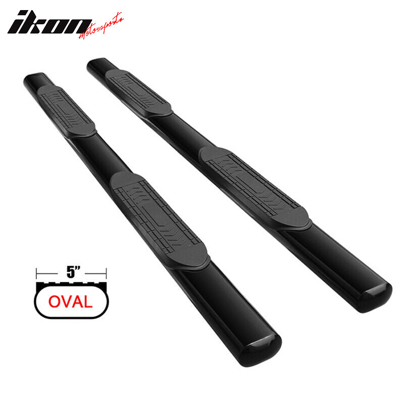Fits 99-18 Sierra Silverado Crew Cab 5" Running Boards Side Step Bar