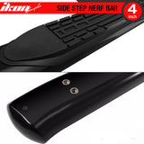 2005-2017 Toyota Tacoma Double Cab 4'' Oval Black Running Boards Steel