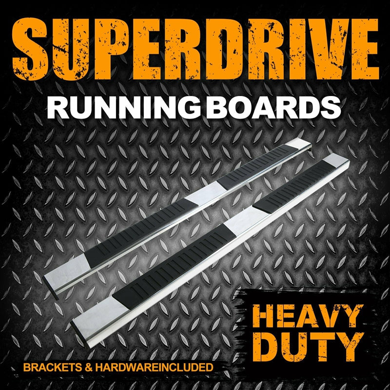 2015-2022 Ford F150 Crew Cab 6" Running Boards Side Step Bar